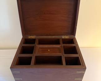 Chest with brass accents