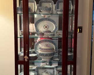 Mahogany china/display cabinet- lighted