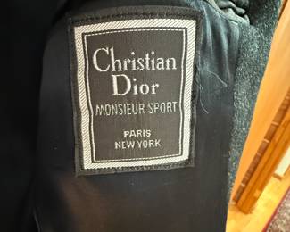 Christian Dior mens wool overcoat