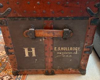 Antique trunk - DELAWARE HARD FIBRE CO> Wilmington, Del. - Great Shape!