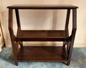 Mahogany bookcase/console table