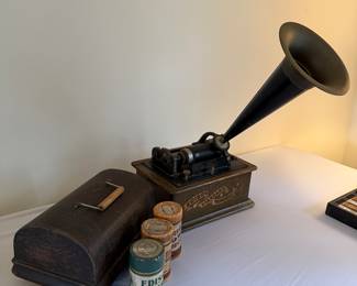 Antique Edison phonograph