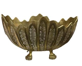 Heavy Brass etched planter made in India