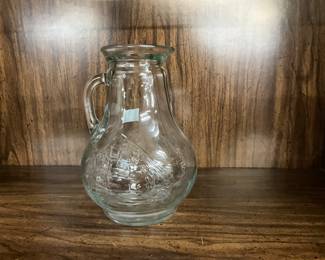 Hazel Atlas Embossed Small Pitcher