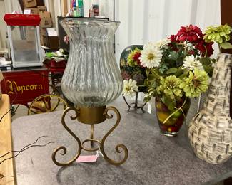 Metal Hurricane Candle Holder