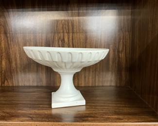 Hyalyn  Porcelain Matte White Compote Bowl