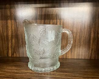Tiara Indian Clear Glass Ponderosa Pine Pitcher