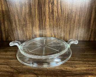 Fire-King Hot Plate or Trivet with Handles