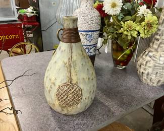 Pier One Imports Glazed Tall Pottery Vase