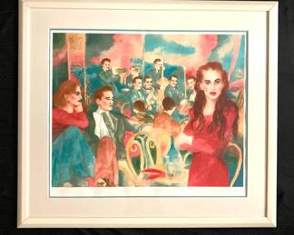 CT695VJoanna Zjawinska Signed Serigraph Should I Stay or Should I Go