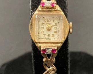 CT706V14 Karat Gold Vintage Womens Watch