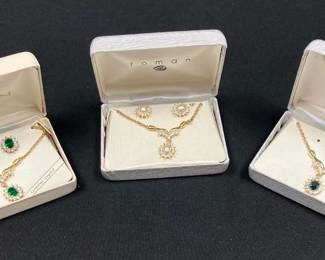 CT722Three necklace sets by Roman