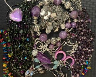 CT721Purple Costume Jewelry Mystery Lot