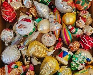 Vintage Ornaments, most from Germany and France