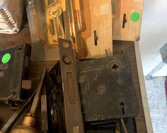Antique Pocket Door Hardware with Keys