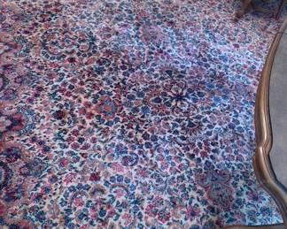 10" x 14" Karastan Ivory Kirman Carpet
