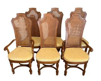 Thomasville Legacy Collection - Six Dining Chairs, Cane Back
