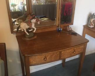 Tiger Oak vanity