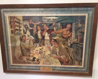 Framed 1954 Winchester poster