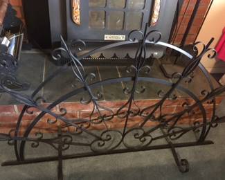 Iron fire screen