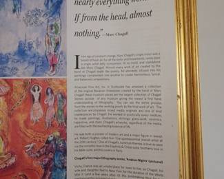 Marc Chagall – “ Musical Bouquet ” Lithograph