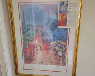 Marc Chagall – “ Musical Bouquet ” Lithograph