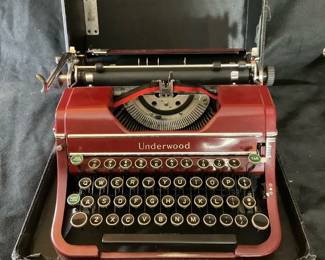 Underwood Typewriter in Red...so cool