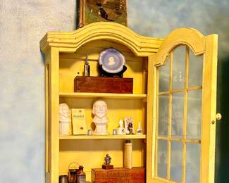 Little wood Wall Cabinet w/glass door
