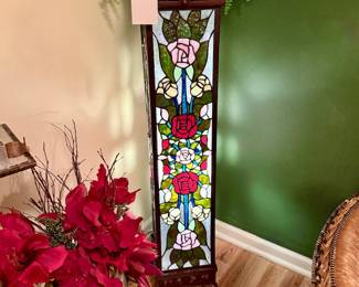 Floor Collum Stain Glass Lights /Fern or Stature Stand
