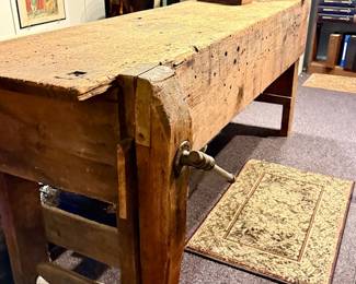 Heavy Awesome Work Table…Nice for a Winery Tasting Room Or Rustic Restaurant