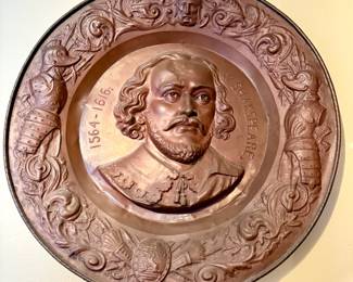 Large Tin Shakespeare wall pc