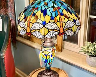 Several Stain Glass Lamps w/lit bases