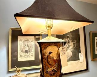 Pheasant Tin Lamp