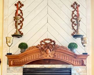 Iron Candle wall holders pair