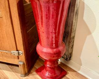 Red Urn 38” x 13” wide at top
Modern New Pottery