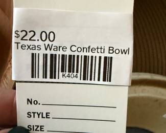 Texas Ware Confetti Bowl