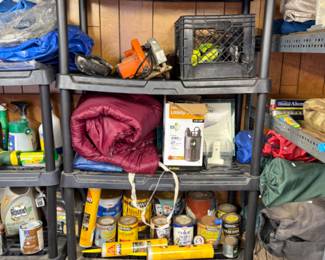 Storage Shelves, Misc Items