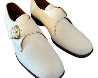 Vintage Size 6 12 Mens White Shoes