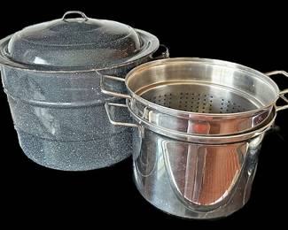 Large Pots and Steamer Basket