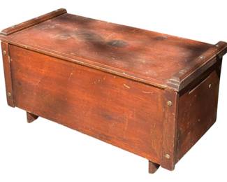 Vintage Solid Wood Blanket Chest