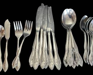 Stainless Flatware Engraved H