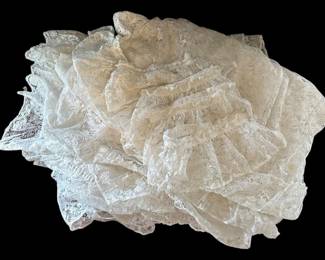 White Lace Ruffle Bedroom Set