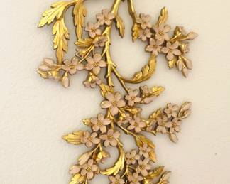 Mid Century Syroco Blooming Flower Wall Decor - 3  of 3