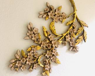 Mid Century Syroco Blooming Flower Wall Decor - 2 of 3