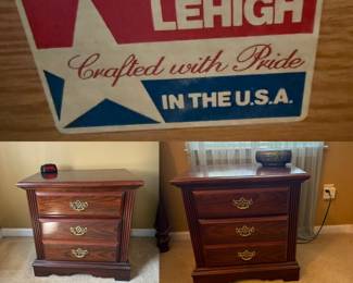 Lehigh USA Pair 3 Drawer Nightstands