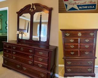Lehigh USA Dresser w/ Mirror, and Chest of Drawers