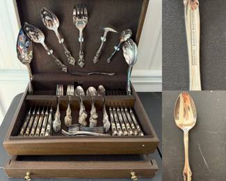 International Deep Silver Silverplate Flatware Set
