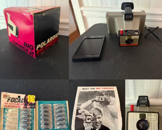 Vintage Big Swinger Polaroid Camera in Original Box