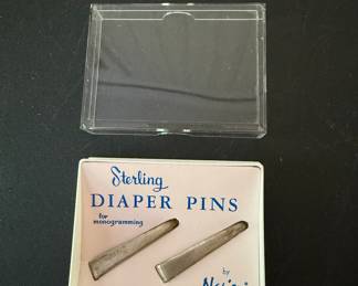 Sterling Diaper Pins by Napier