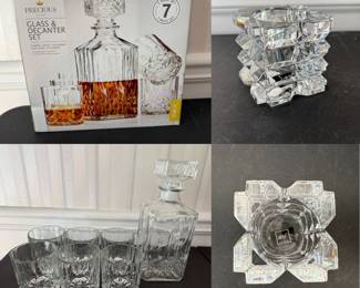 Boxed Precious Home 6 Glasses & Decanter Set
Single Mikasa Crystal Candlesticks Holder